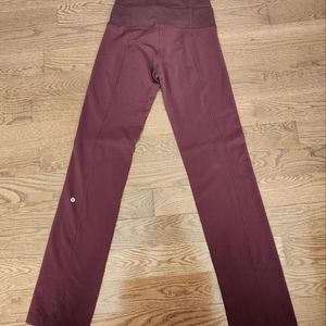 Lululemon fold over waist yoga pants